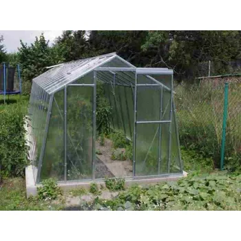 Skleník LIMES Skleník HOBBY typ H 7/6 - sklo Helios 4mm - pozink. profil