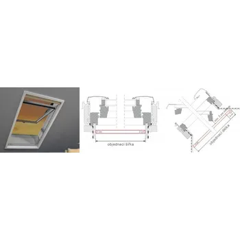 Síť proti hmyzu ROTO Síť proti hmyzu ZRI M L varianta do ostění - šířka do 100cm - délka do 180cm