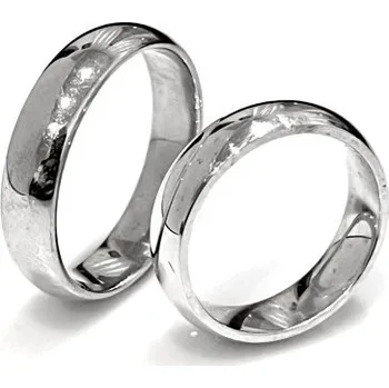 Prsten Ráj snubních prstenů | Klasické masivní snubní prsteny ze stříbra - skladem 5605