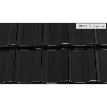 Střecha CREATON Cantus Taška základní 1/1 "FINESSE" černá glazura