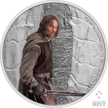 Stříbrná mince New Zealand Mint Pán prstenů - Aragorn 1 oz