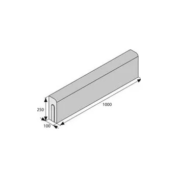 Zahradní obrubník BEST SINIA I Přírodní výška 250mm