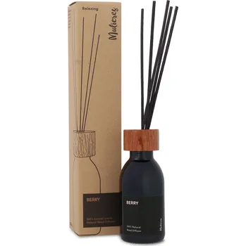 Vonný olej Mulieres Přírodní aroma difuzér s tyčinkami - lesní ovoce (100 ml) - vydrží vonět až 3 měsíce