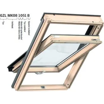 Okno VELUX Kyvné střešní okno GZL 1051 B PK06 spodní ovládání