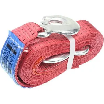 Příslušenství ke karavanu Lano tažné 5.0T, 4.5M s hákem, červené