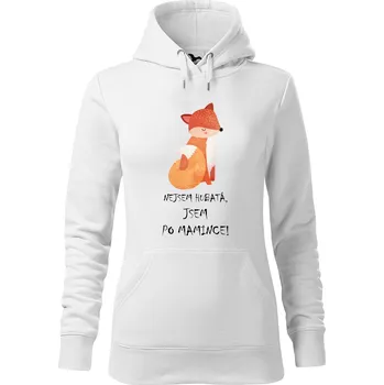 Dámská mikina DOBRÝ TRIKO Dámská mikina s potiskem Liška Velikost dámské mikiny: 2XL, Barva: Bílá
