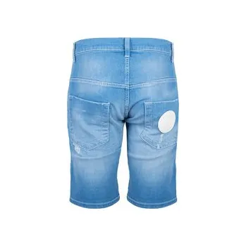 Pánské kraťasy Bikkembergs Šortky C O 80B FJ S B102 Modrá Slim Fit 34