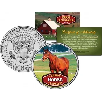 Merrick Mint KOŇ JFK Kennedy Half Dollar US