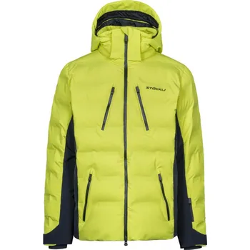 STÖCKLI Pánská lyžařská bunda WRT Cross, limetková, černá 2023/24 - 50, M