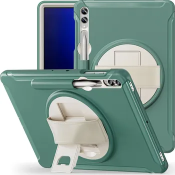 Pouzdro na tablet Barevný Hybridní Obal Na Samsung Galaxy Tab S7+/S7 Fe/S8+/S9+ Barva: Tmavo Zelená