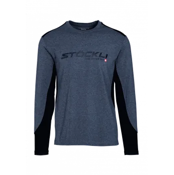 STÖCKLI Pánské tričko s dlouhým rukávem, šedá, černá 2020/21 - 54, XL