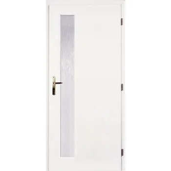 PORTA Dveře vnitřní VERTE BASIC lakované LIFT sklo činčila š. 70cm bílé levé
