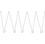 FARO MINE GLASS SPACE závěsné svítidlo, bílá, 5L - FARO FARO 28375-5L