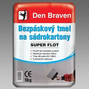 Stavební chemie DEN BRAVEN Bezpáskový tmel na sádrokartony SUPER FLOT 5kg