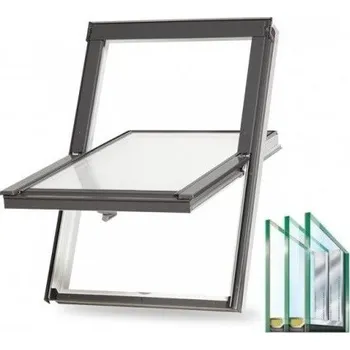 Okno ROOFLITE+ TRIO PVC - Plastové střešní okno s trojsklem M4A - rozměr 78*98cm