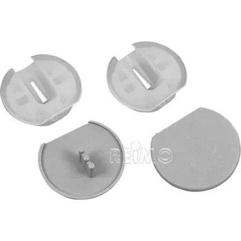 Příslušenství ke karavanu Plastová krytka per nábytkovou spojku světle šedá 50 ks