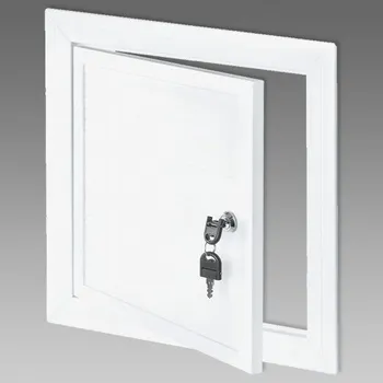 Revizní dvířka DEN BRAVEN Revizní dvířka bílá PVC se zámkem 600x600 VE1024