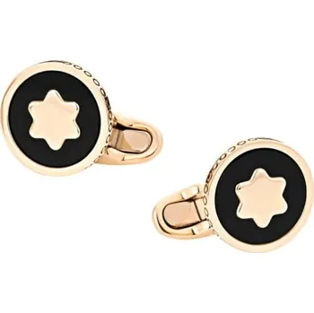 Šperk MONTBLANC - STAR - Black Onyx - 18K Champagne Solid Gold - Manžetové knoflíčky