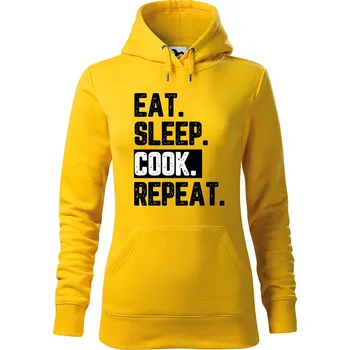 Dámská mikina DOBRÝ TRIKO Dámská mikina s potiskem Cook Velikost dámské mikiny: XL, Barva: Žlutá