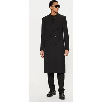 Dámský kabát AMI Paris Kabát pro přechodné období HCO319.WV0037 Černá Regular Fit 46