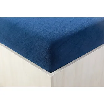 Prostěradlo Teptex Prostěradlo froté tmavě modré 160, 180 x 200 cm - prostěradlo froté tmavě modré 160x200 cm