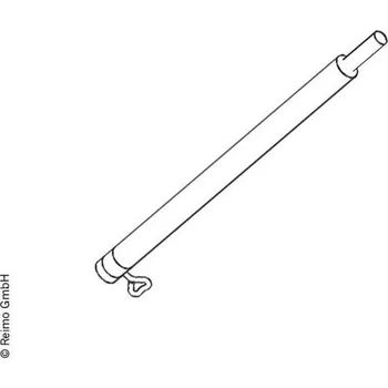 Příslušenství ke karavanu Prodlužovací stanová hliníková tyč - mezikus o22 mm x 50 cm 2 ks