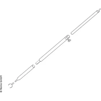 Příslušenství ke karavanu 3dílná střešní stanová háková hliníková tyč o32+28 mm x 225-300 cm
