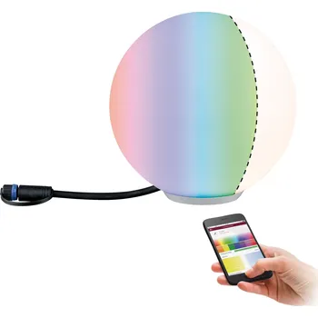 Venkovní osvětlení PAULMANN Svítidlo venkovní Plug & Shine ZigBee RGBW Globe 2,8W 24V - PAULMANN P 94269
