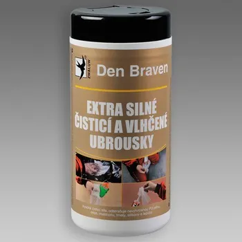 DEN BRAVEN Extra silné čistící a vlhčené ubrousky 80 útržků 20 x 30 cm