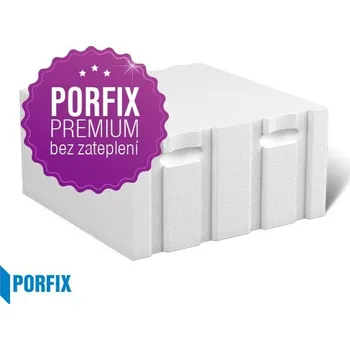 Pórobetonový zdicí materiál PORFIX PREMIUM Pískový tvárnice bílá 500*250*500 P+D P2-400