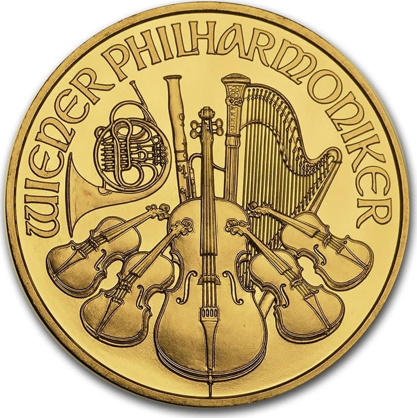 Zlatá mince Wiener Philharmoniker 1 Oz Rakousko