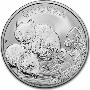 Stříbrná Mince Quokka BU 2022 1 oz 1$ Austrálie