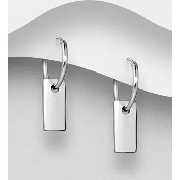 Náušnice Stříbrné gravírovatelné kruhové náušnice ze stříbra 925