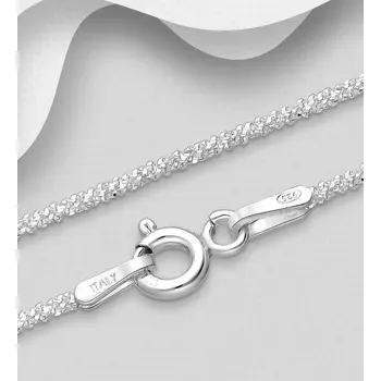 Řetízek Pletený řetízek ze stříbra 925 o délce 50,8 cm