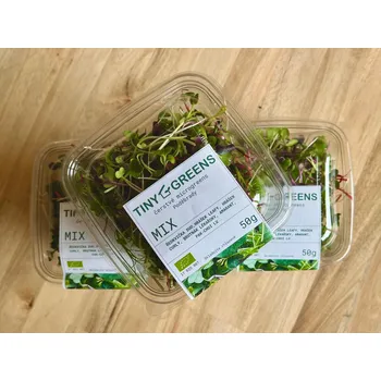 Ovoce Tiny Greens Čerstvé microgreens - předplatné Délka: 3 měsíce - 12x, Množství: 50g, Doručení: Osobní vyzvednutí/ Rozvoz Poděbrady (zóna 1)
