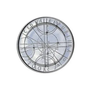 Stříbrná mince 200 Kč Formulovány Keplerovy zákony 400. výročí 2009 Proof