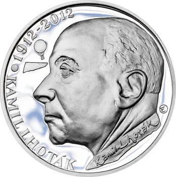 Stříbrná Mince - Kamil Lhoták 200 Kč 2012 Proof Česká mincovna