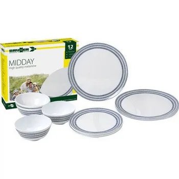 Kempingové nádobí Sada jídelní melaminová polední - brunner