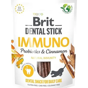 Pamlsek pro psa Brit Dental Stick Immuno with Probiotics & Cinnamon 2 × 7 ks