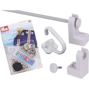 Příslušenství ke karavanu Sada na upevnění záclon 12m