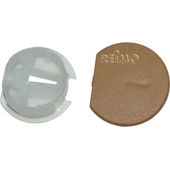 Příslušenství ke karavanu Plastová krytka per nábytkovou spojku světle hnědá 50 ks