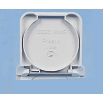 Příslušenství ke karavanu Víko odklápěcí, světle šedé pro vestavnou zásuvku 230V