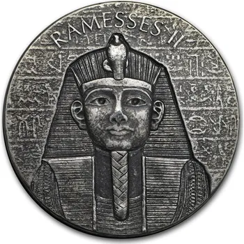 Royal Mint Ramesses II-2017 Republika Čad 2 oz Stříbro