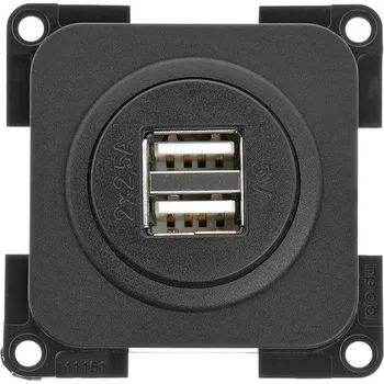 Příslušenství ke karavanu USB dvojitá nabíjecí zásuvka 5V/2x 2,5A