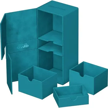 Příslušenství ke karetním hrám Ultimate Guard Twin Flip`n`Tray 266+ Xenoskin Petrol