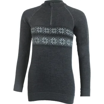 Dámská mikina WIGI bezešvá merino mikina - Šedá 8160 / S/M / Šedá