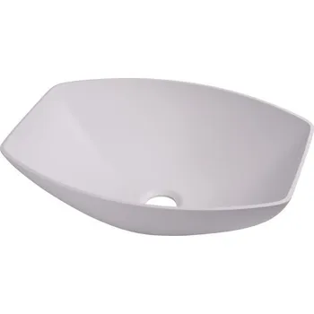 Zahradní sprcha Umyvadlo oválné 400x300 bílé