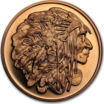 Silver Shield Mince -1 oz Měděná - šéf medailonu