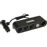 Zástrčka zásuvky zapalovače, 4 otvory, 2x USB 12/24V
