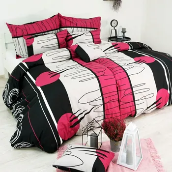 Povlečení Split bordové EMI: Standardní set jednolůžko obsahuje 1x 200x140 + 1x 90x70